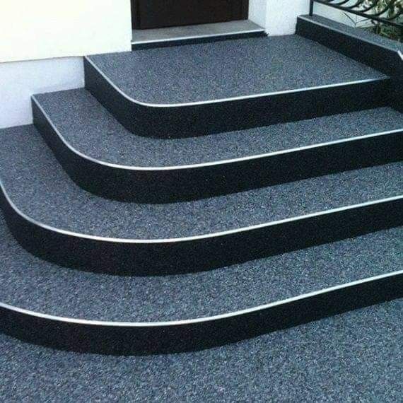 steinteppich treppe verlegen